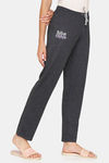 Rosaline Symmetry Knit Cotton Sleep Pyjama - Black Beauty — thumbnail 2